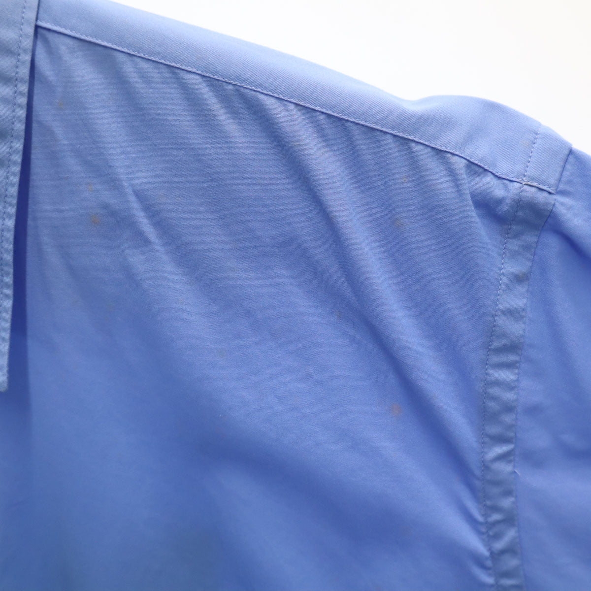 COMME des GARCONS SHIRT コムデギャルソンシャツ 未使用 フランス製 長袖 コットンシャツ S ブルー系 メンズ