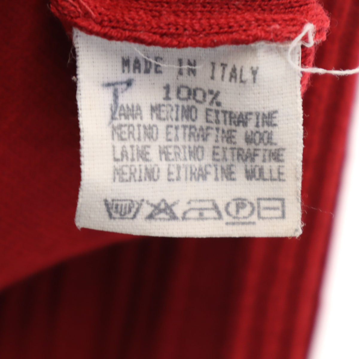VALENTINO ヴァレンティノ イタリア製 長袖 Vネック ニットカーディガン 44 レッド レディース