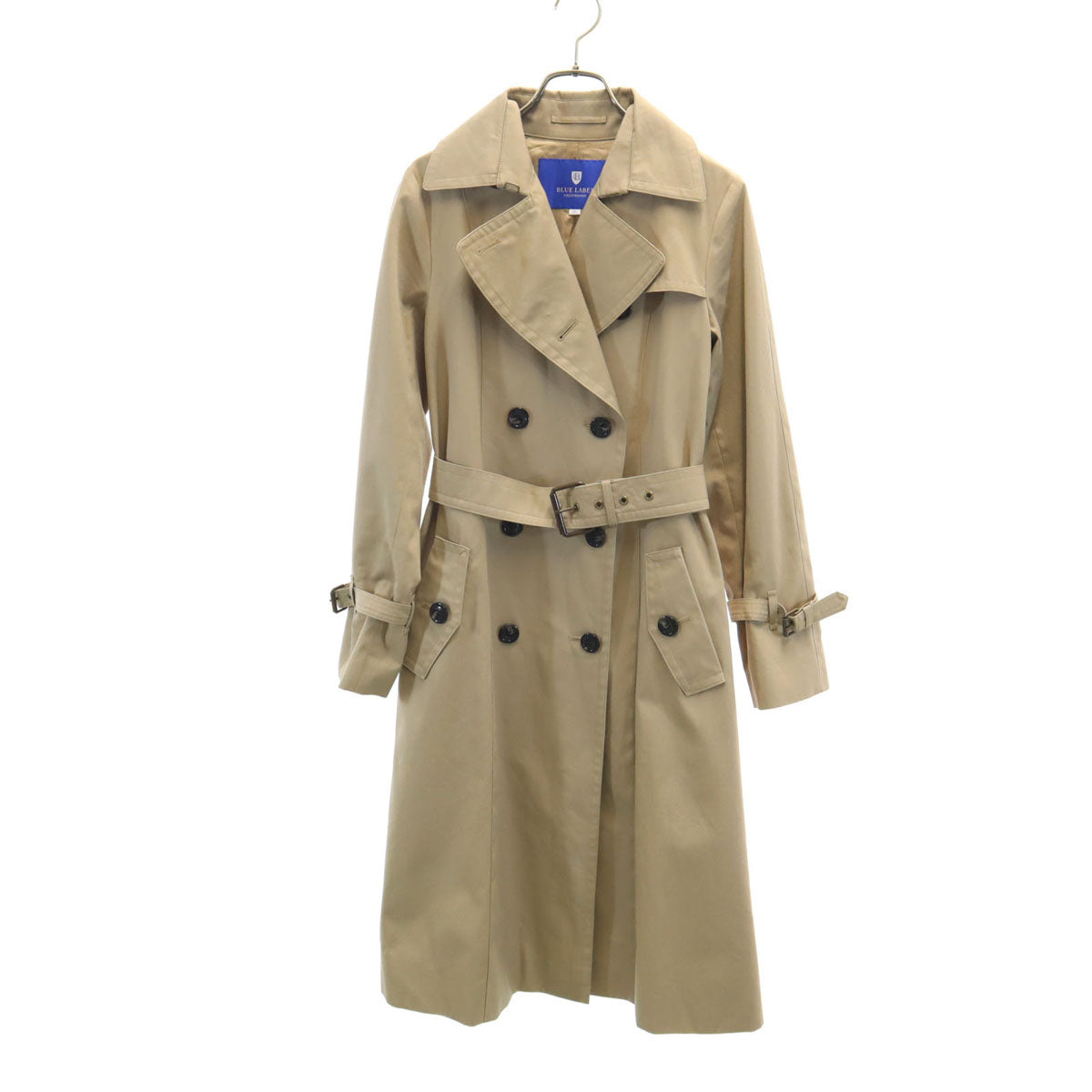 BLUE LABEL CRESTBRIDGE ブルーレーベルクレストブリッジ トレンチコート 38 ベージュ 三陽商会 レディース