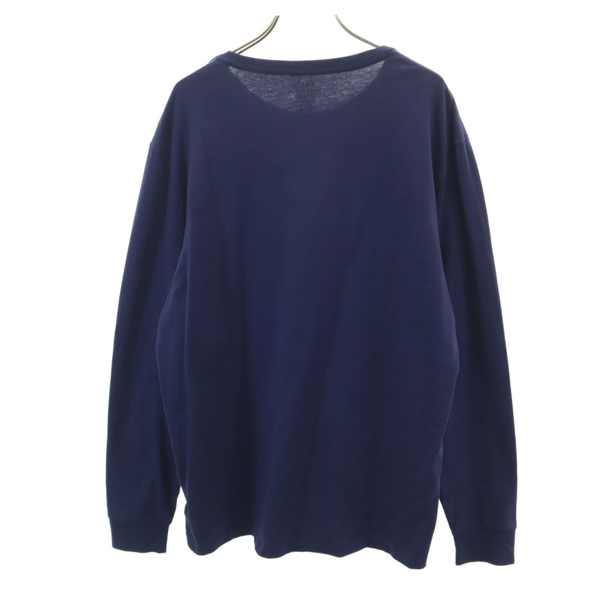 未使用 POLO RALPH LAUREN ポロラルフローレン プリント 長袖 Tシャツ L ネイビー ロンT タグ付き メンズ