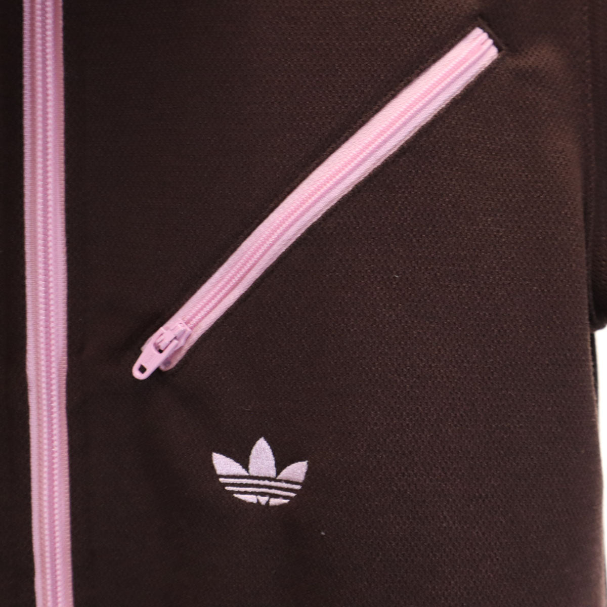 adidas アディダス トレフォイルロゴ トラックジャケット 上下 セットアップ M ブラウン ジャージ レディース