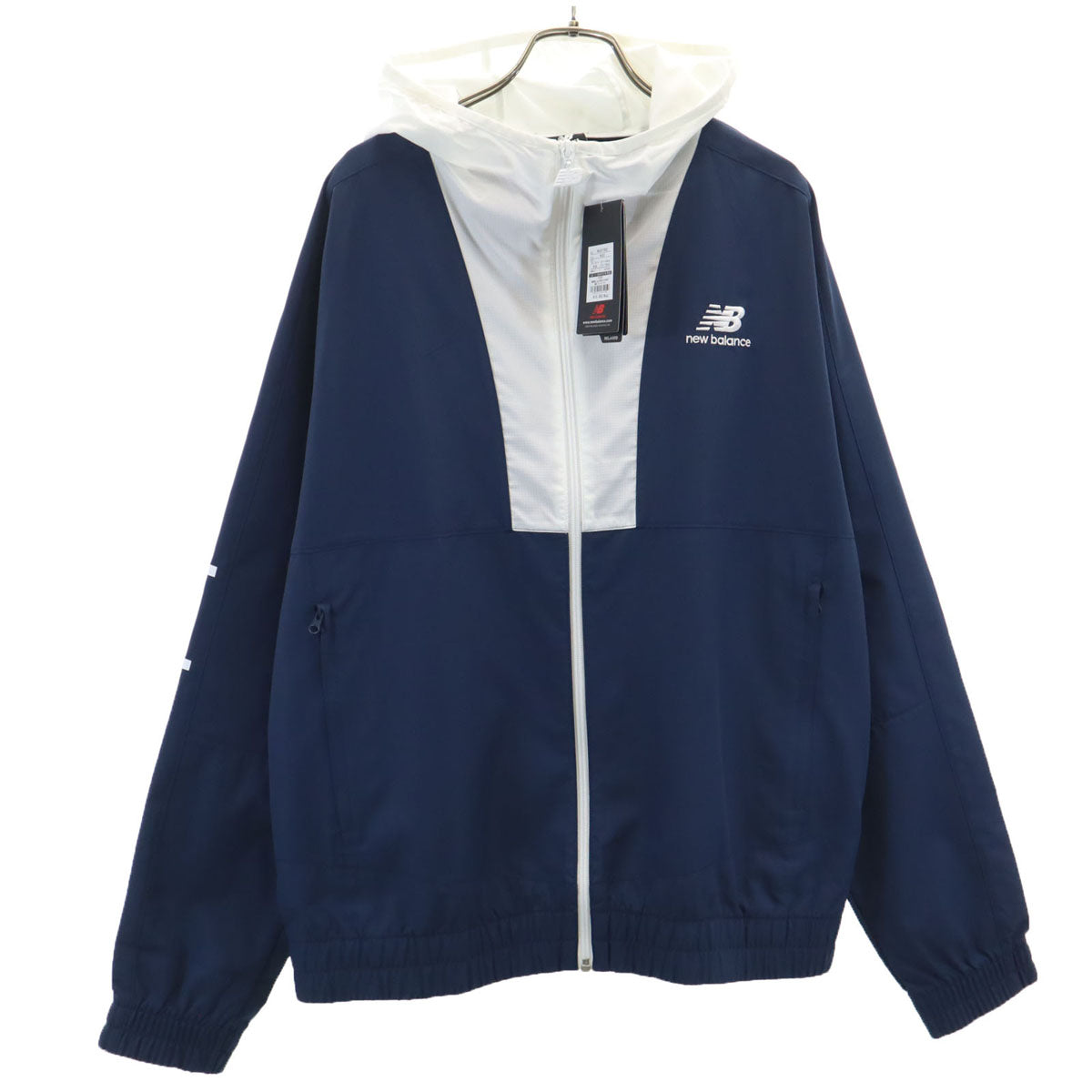 未使用 NEW BALANCE ニューバランス ウインドブレーカー M/L ネイビー ジャケット メンズ