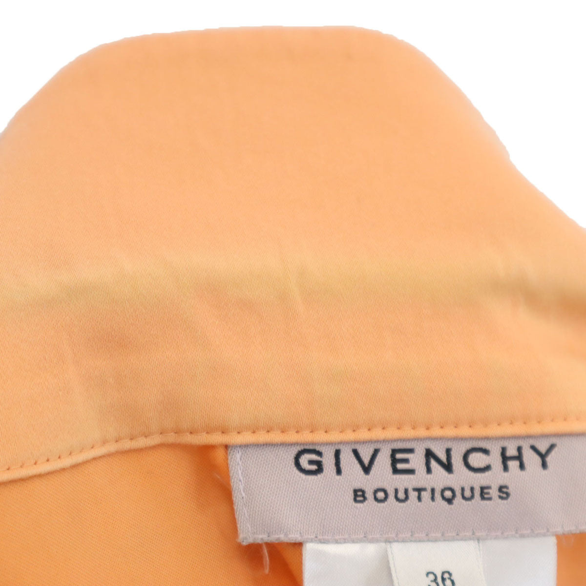 GIVENCHY BOUTIQUES ジバンシィ ブティックス 90s 日本製 オールド カジュアル スカートスーツ 上下 セットアップ 36 オレンジ レディース