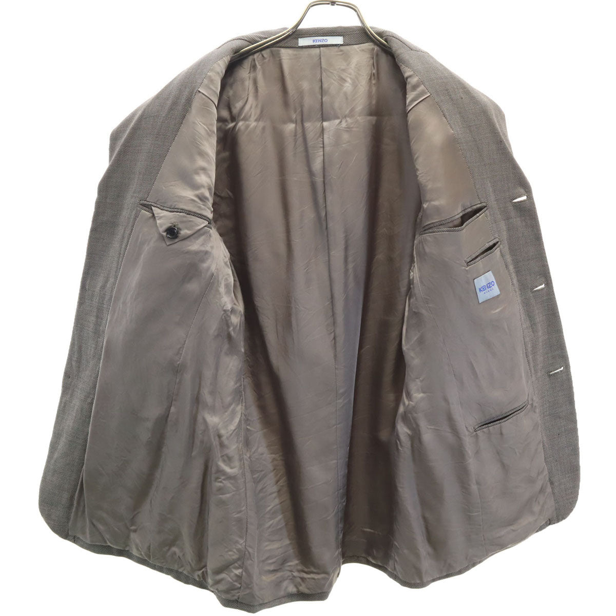 KENZO HOMME ケンゾーオム 90s オールド スーツ 上下 セットアップ 2 グレー メンズ