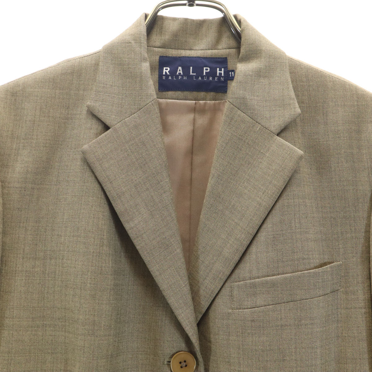 RALPH RALPH LAUREN ラルフラルフローレン 日本製 パンツスーツ 上下 セットアップ 11 カーキブラウン レディース