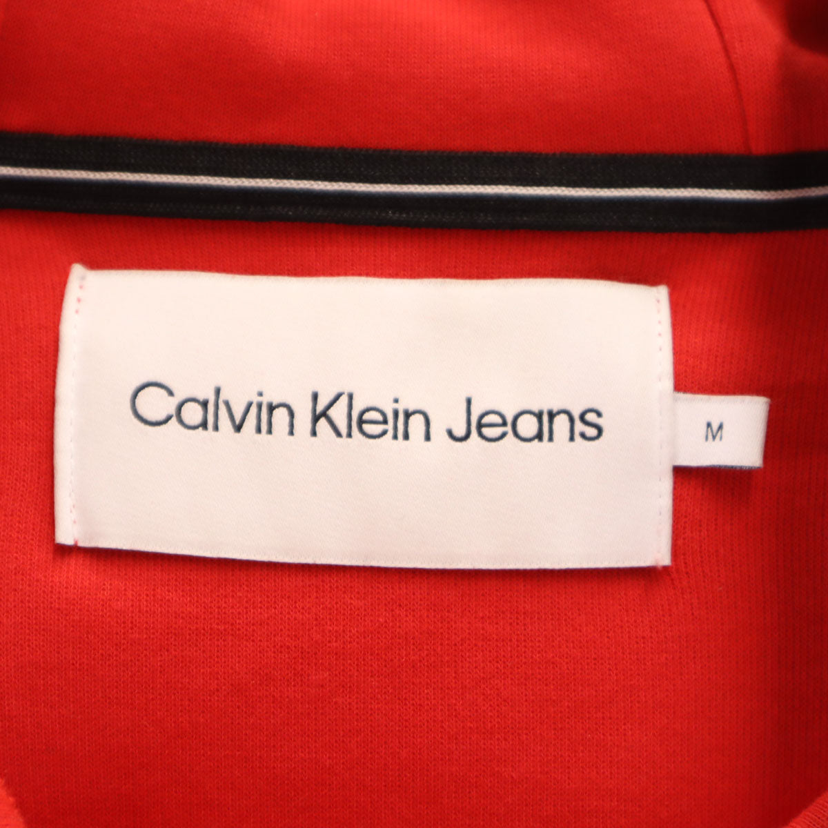 Calvin klein Jeans カルバンクラインジーンズ 長袖 スウェットパーカー M レッド メンズ