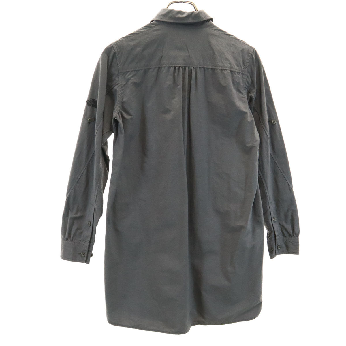 THE NORTH FACE ノースフェイス 長袖 サイエンス ムーブメント ダンガリー キャノピー シャツワンピース S チャコールグレー アウトドア NRW11762 ロールアップ袖 レディース