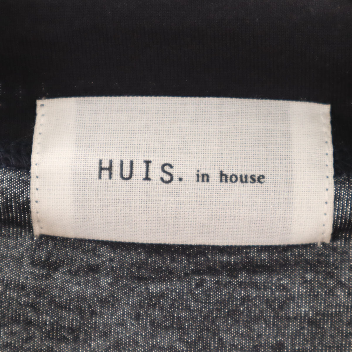 HUIS in house ハウス 日本製 長袖 ハイネック カットソー F 濃紺 レディース