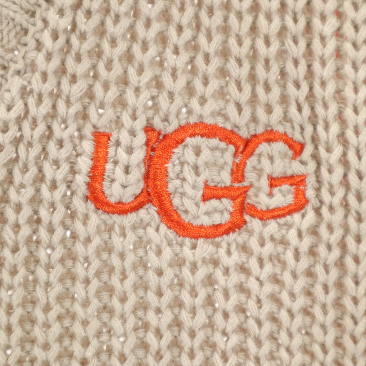 UGG アグ Vネック ニットベスト L ベージュ レディース