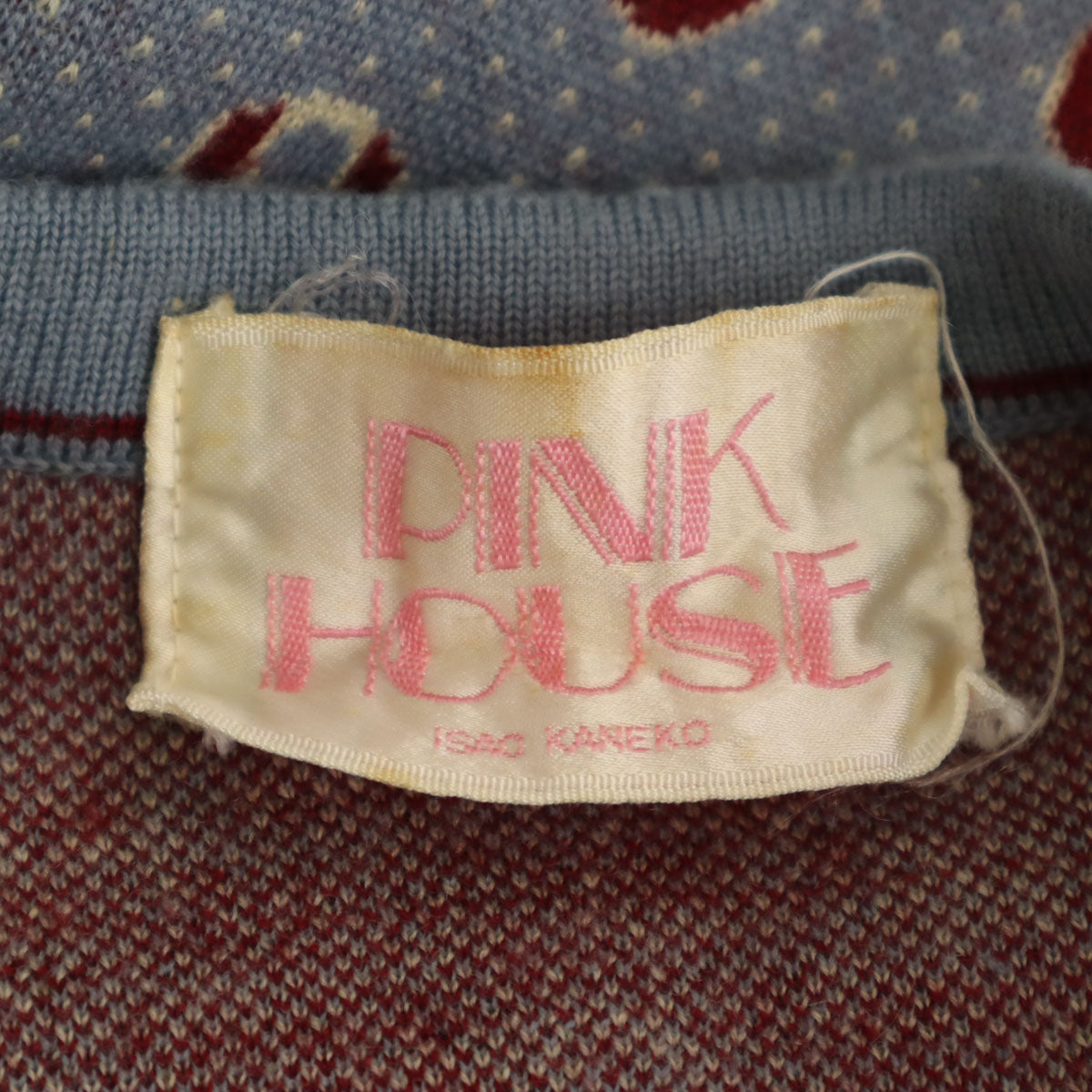 PINK HOUSE ピンクハウス 総柄 長袖 ニットカーディガン グレー アンサンブル レディース