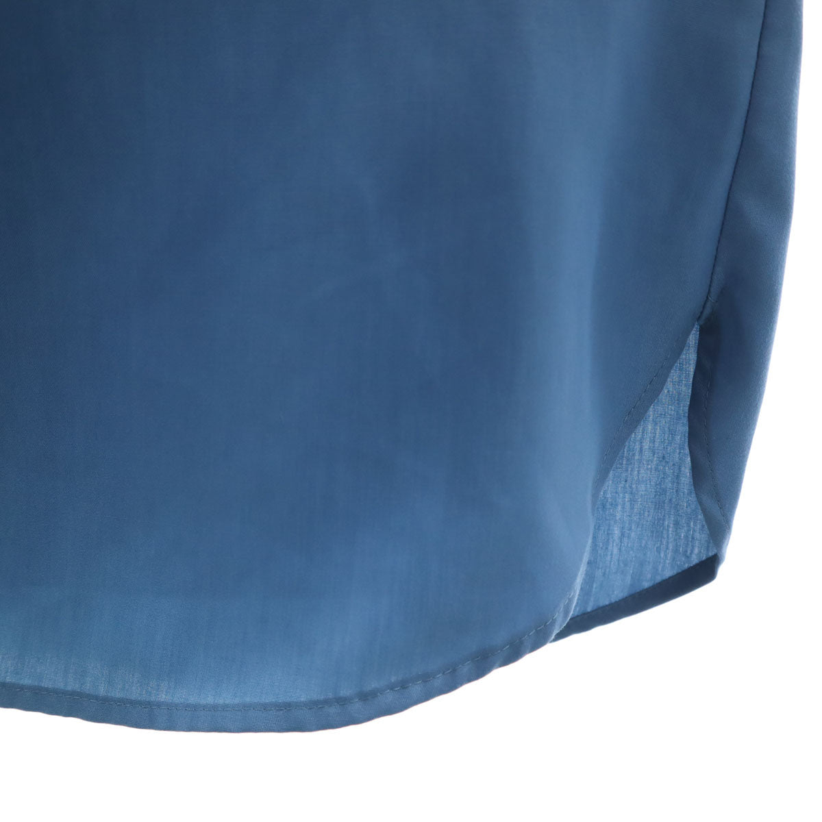 BLUE LABEL CRESTBRIDGE ブルーレーベルクレストブリッジ 長袖 バンドカラーシャツ 36 青紺系 ブラウス レディース
