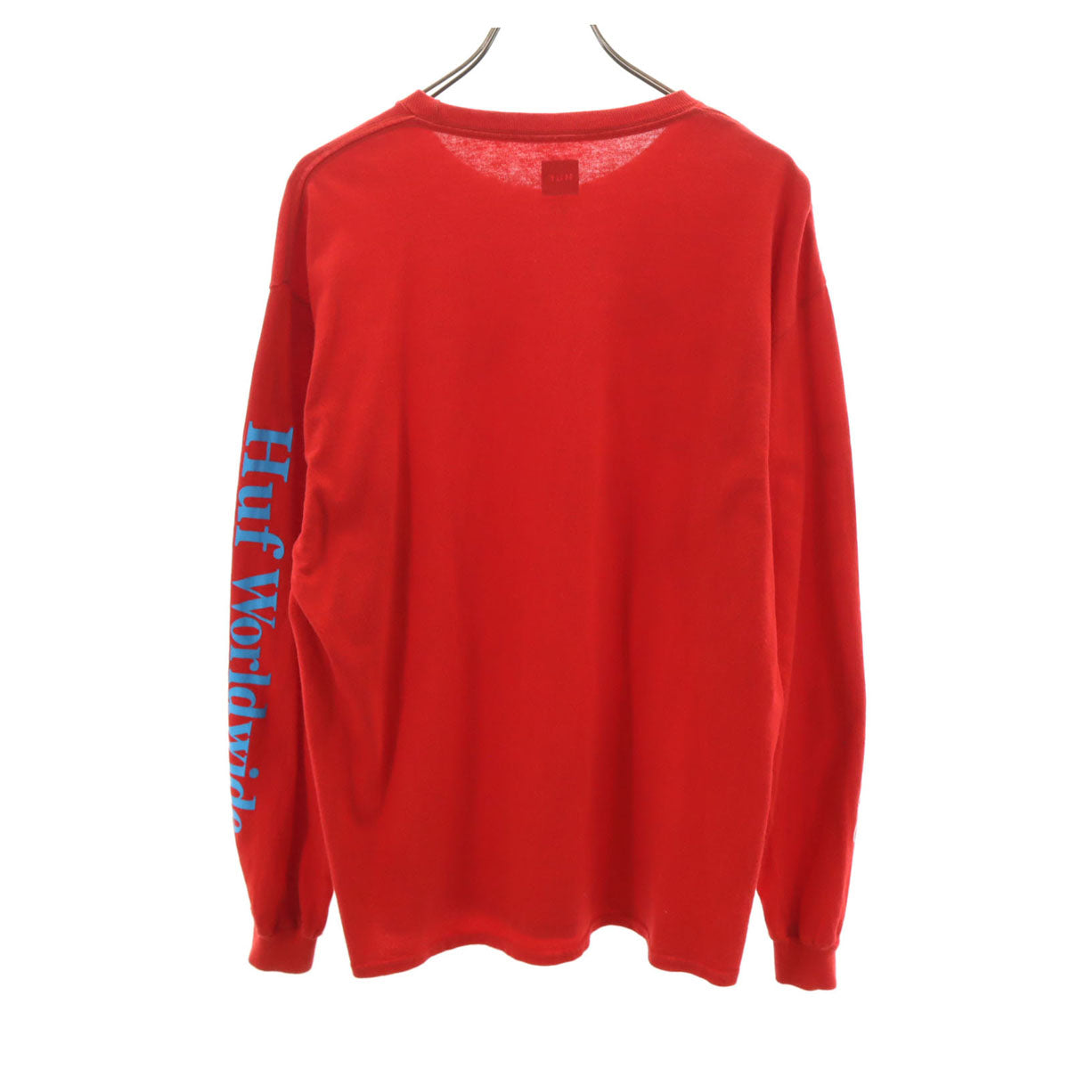 HUF ハフ 長袖 Tシャツ L レッド ロンT メンズ