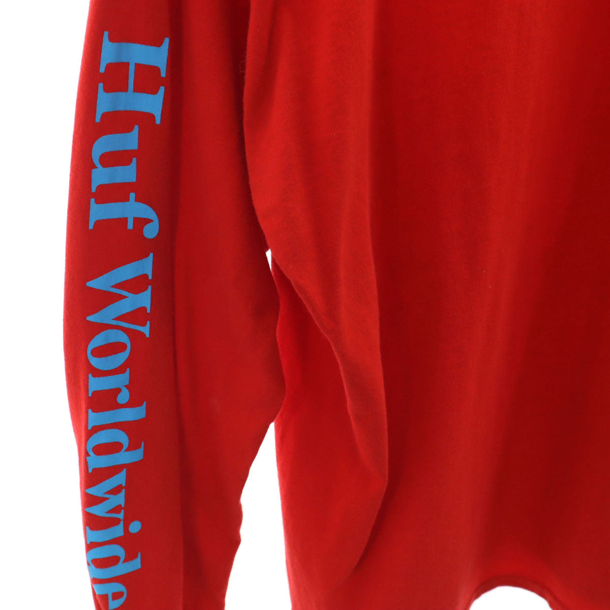 HUF ハフ 長袖 Tシャツ L レッド ロンT メンズ