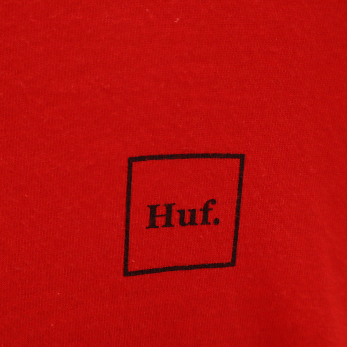 HUF ハフ 長袖 Tシャツ L レッド ロンT メンズ