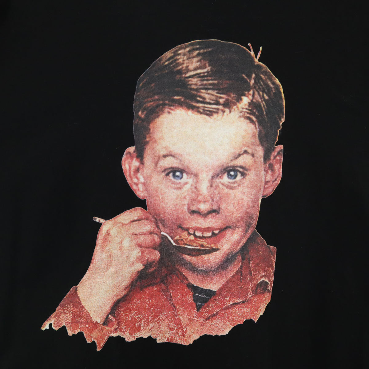 Name. ネーム Norman Rockwell ノーマンロックウェル コラボ 長袖 Tシャツ 2 ブラック ロンT メンズ