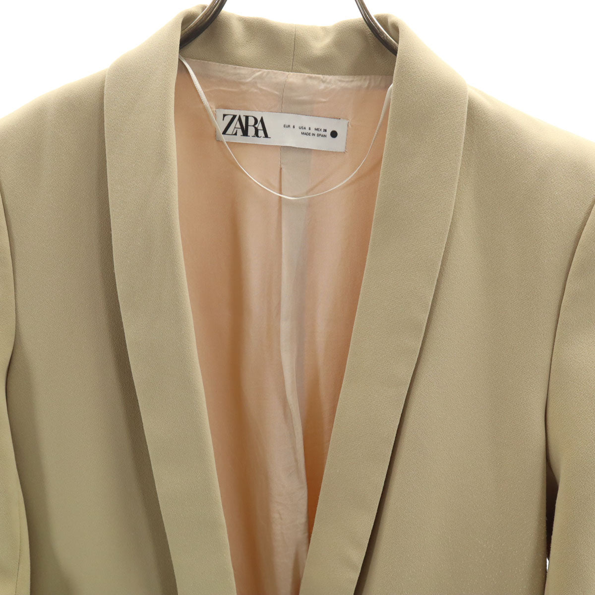 ZARA ザラ 7分袖 ジャケット S ベージュ レディース