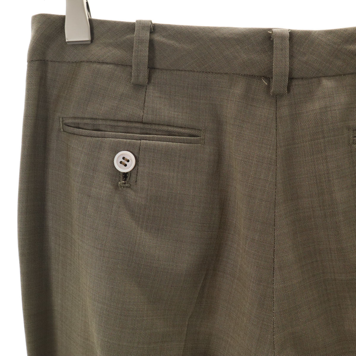 Brooks Brothers ブルックスブラザーズ 5分袖 パンツスーツ 上下 セットアップ 7AR グレージュ レディース