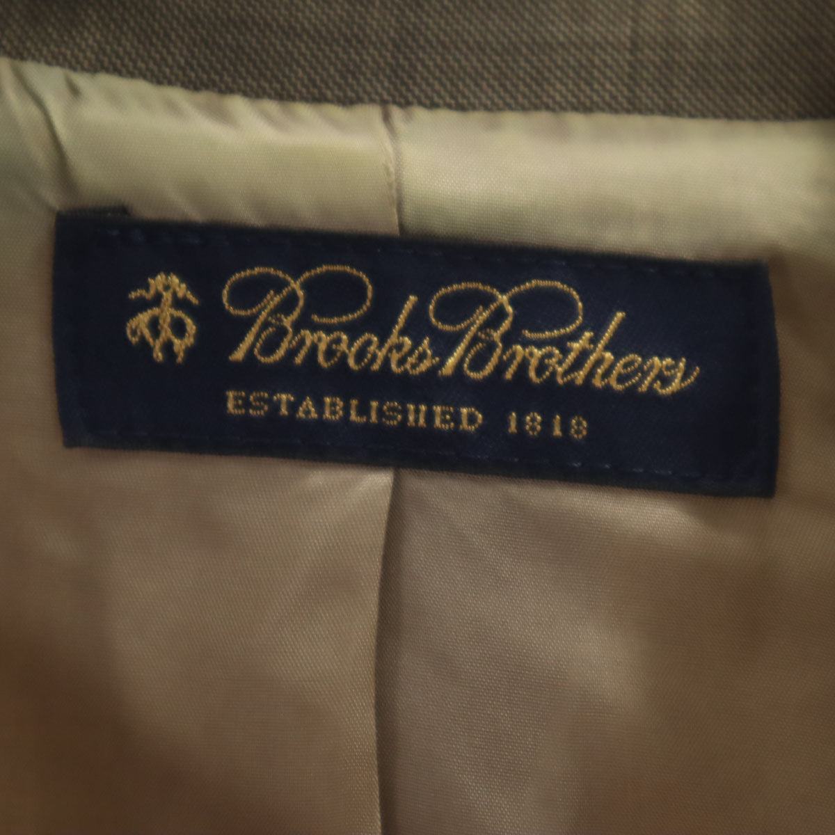 Brooks Brothers ブルックスブラザーズ 5分袖 パンツスーツ 上下 セットアップ 7AR グレージュ レディース