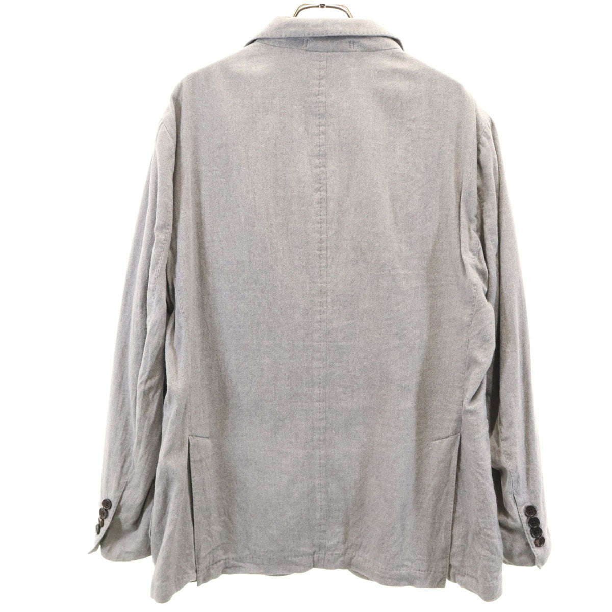 Aquascutum アクアスキュータム 日本製 ヘリンボーン柄 テーラードジャケット 38 グレー メンズ