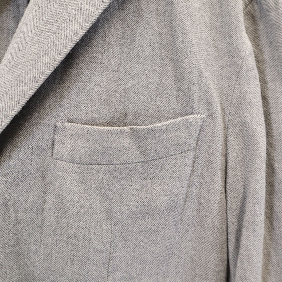 Aquascutum アクアスキュータム 日本製 ヘリンボーン柄 テーラードジャケット 38 グレー メンズ