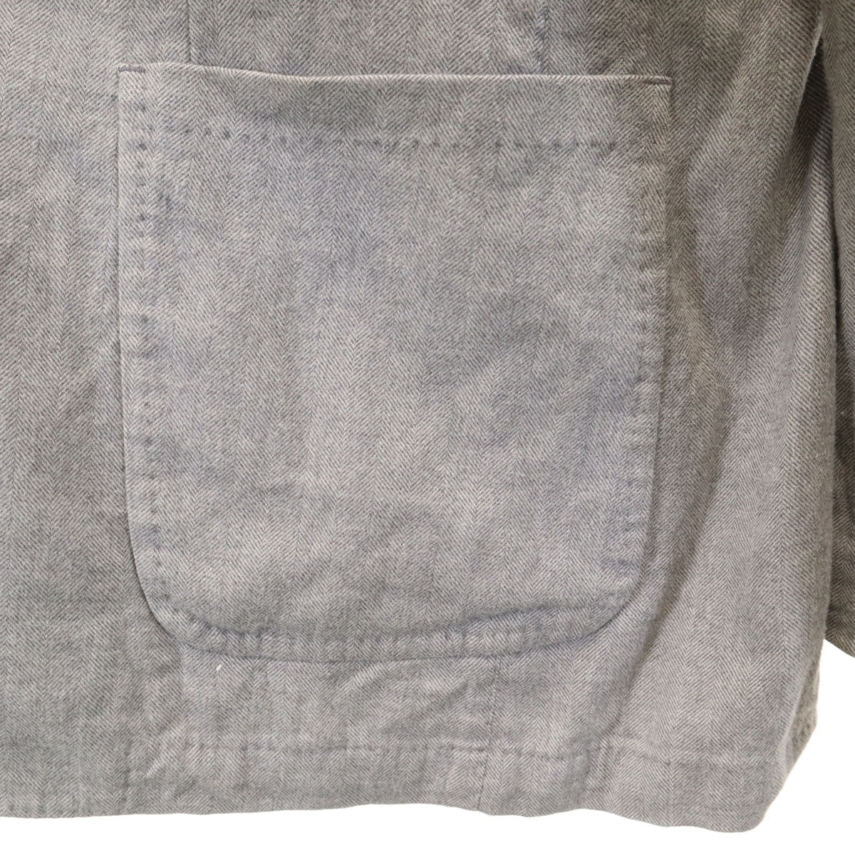 Aquascutum アクアスキュータム 日本製 ヘリンボーン柄 テーラードジャケット 38 グレー メンズ