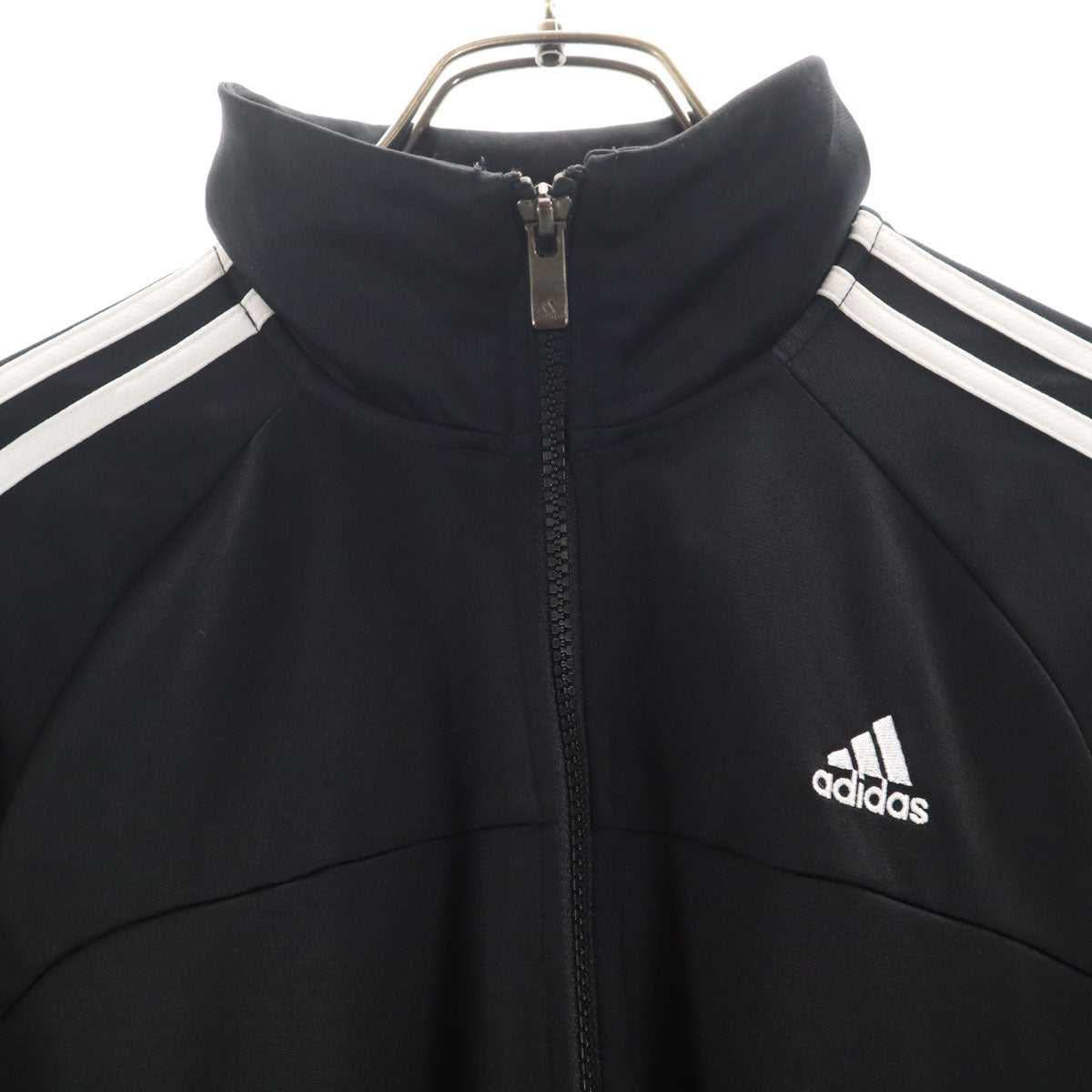 adidas アディダス トラックジャケット 上下 セットアップ M ブラック ジャージ 裏トリコット 3ライン メンズ