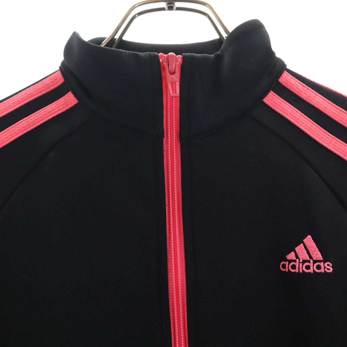 adidas アディダス トラックジャケット 上下 セットアップ S ブラック ジャージ 3ライン レディース