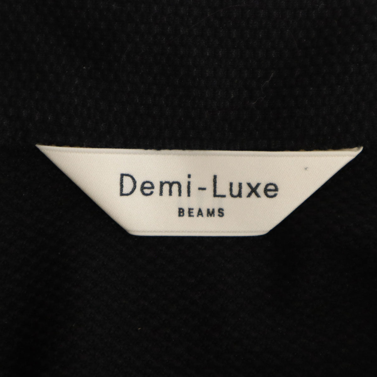 未使用 Demi-Luxe BEAMS デミルクス ビームス 鹿の子 1B テーラードジャケット 38 ネイビー アンコン レディース