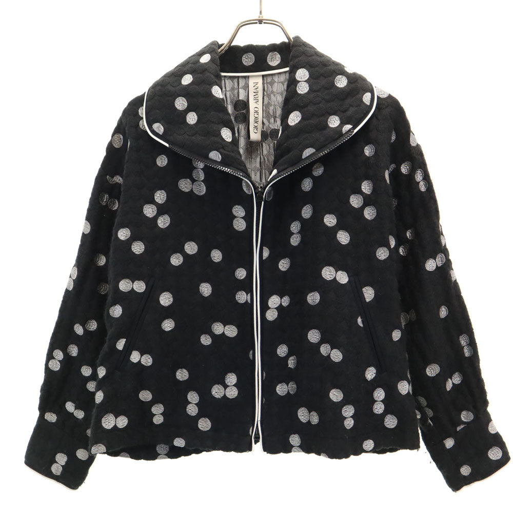 GIORGIO ARMANI ジョルジオアルマーニ イタリア製 ジャケット 38 ブラック レディース