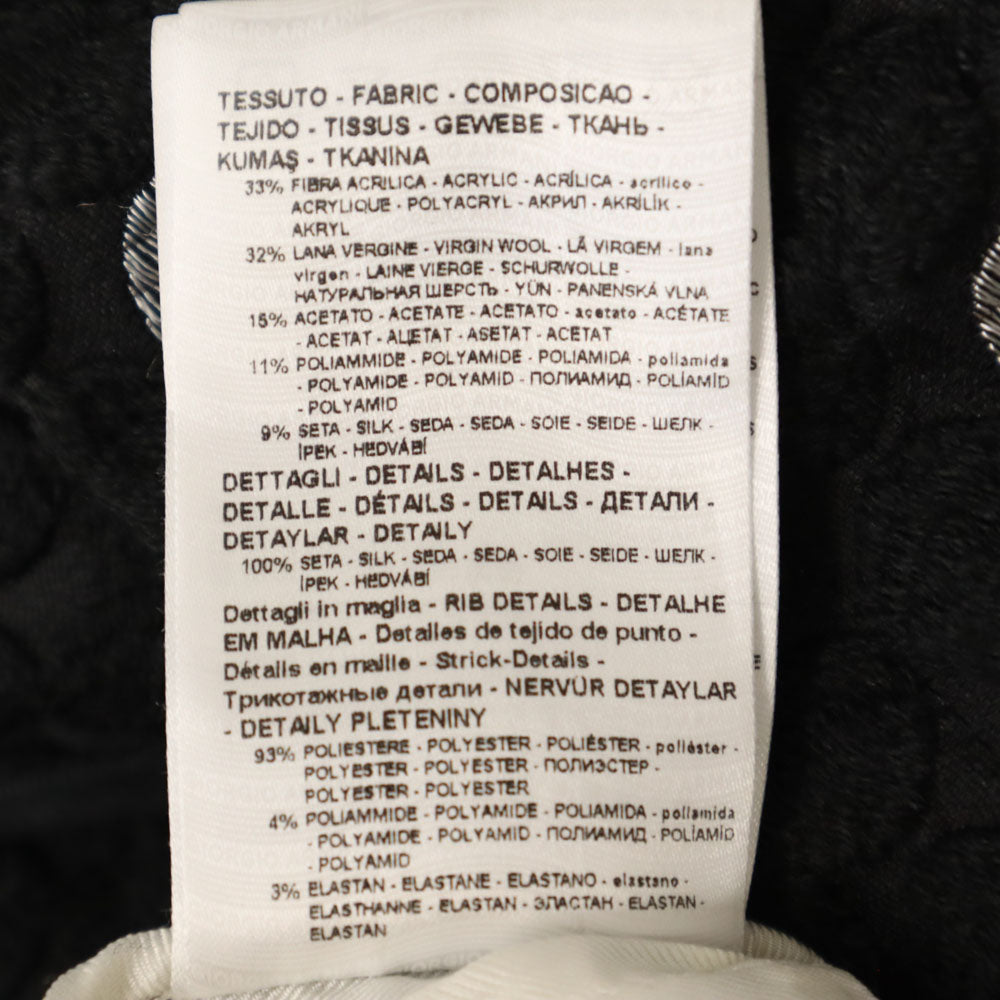 GIORGIO ARMANI ジョルジオアルマーニ イタリア製 ジャケット 38 ブラック レディース