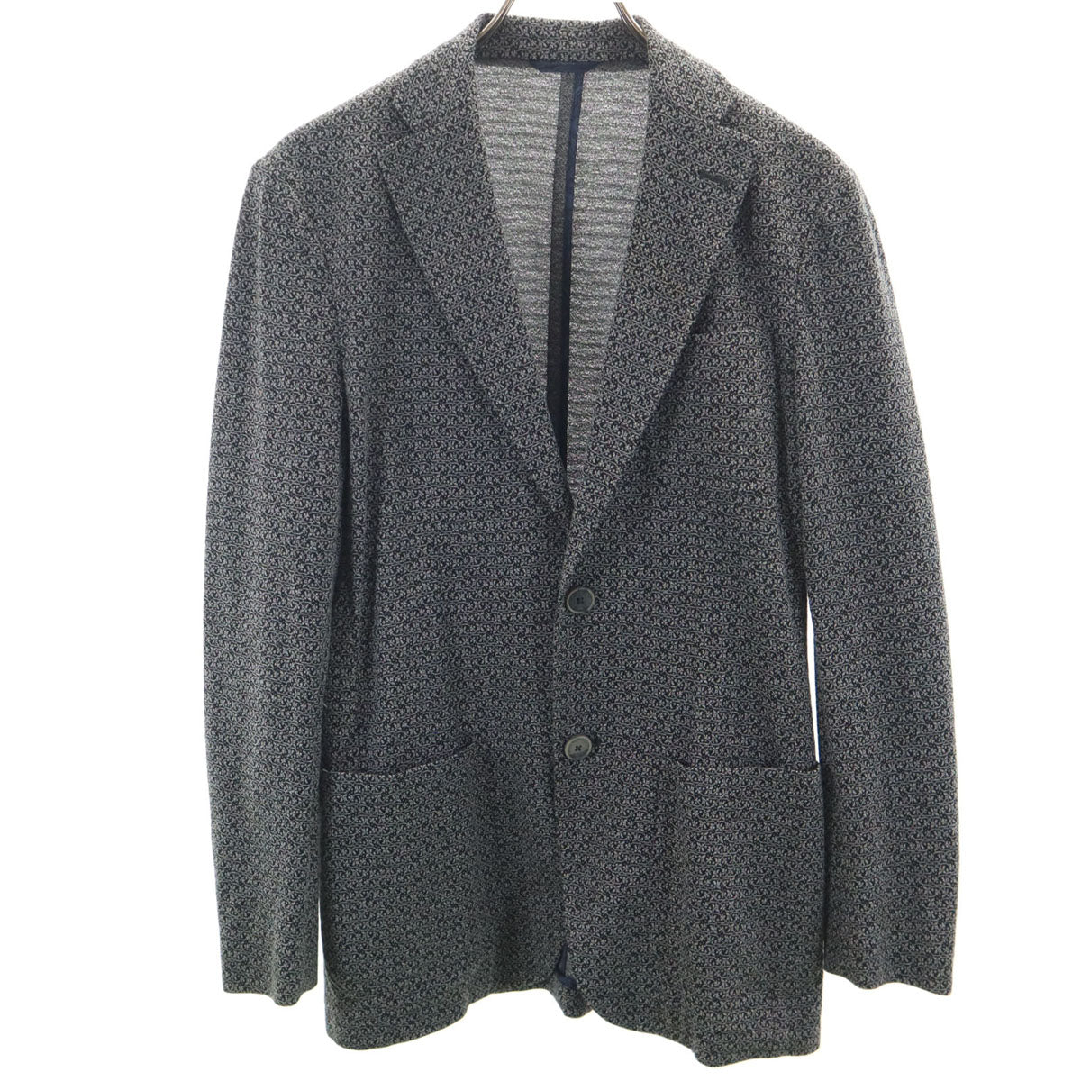 ETRO エトロ イタリア製 テーラードジャケット 44 ブラック アンコン メンズ