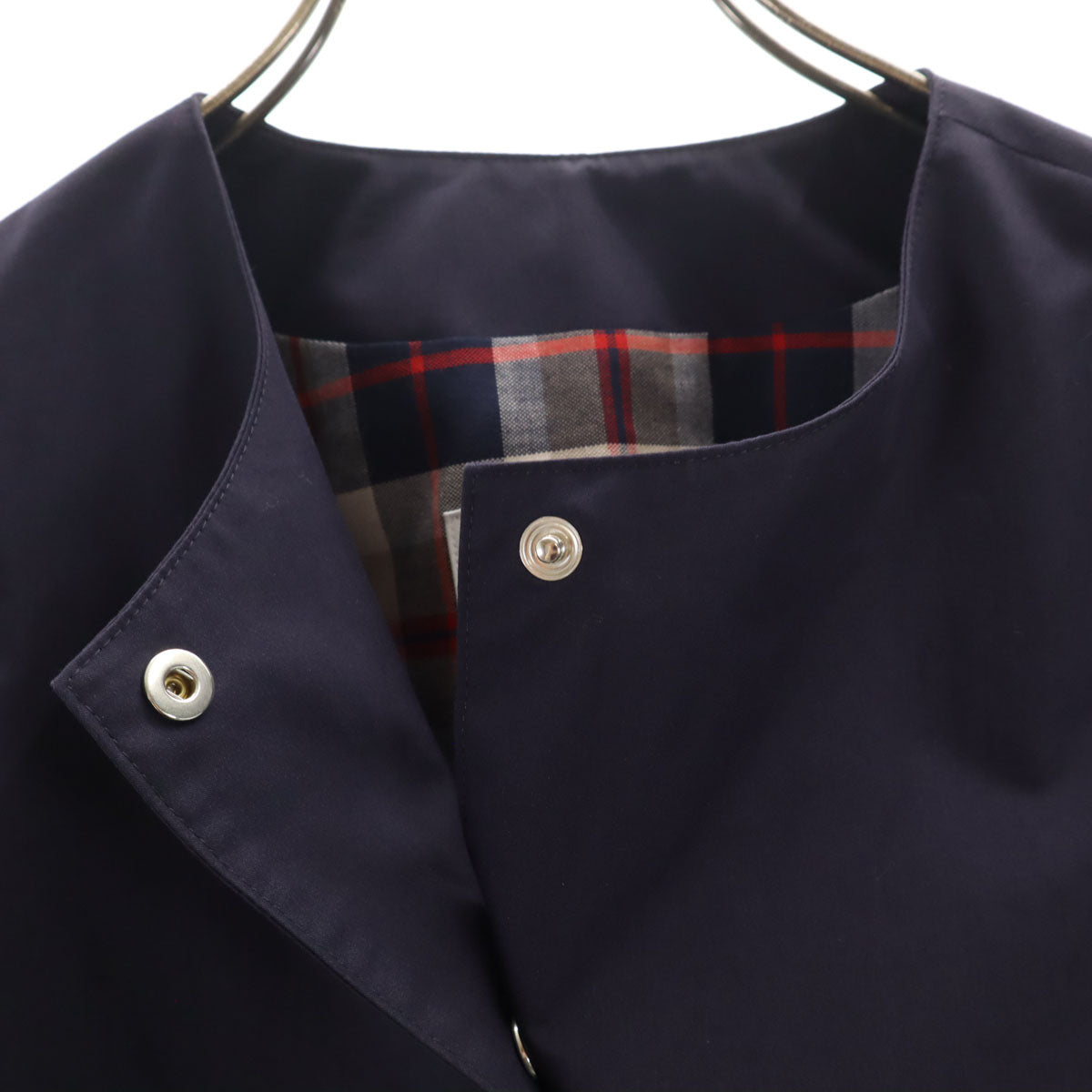 MACKINTOSH PHILOSOPHY マッキントッシュフィロソフィー ノーカラージャケット 38 ネイビー レディース