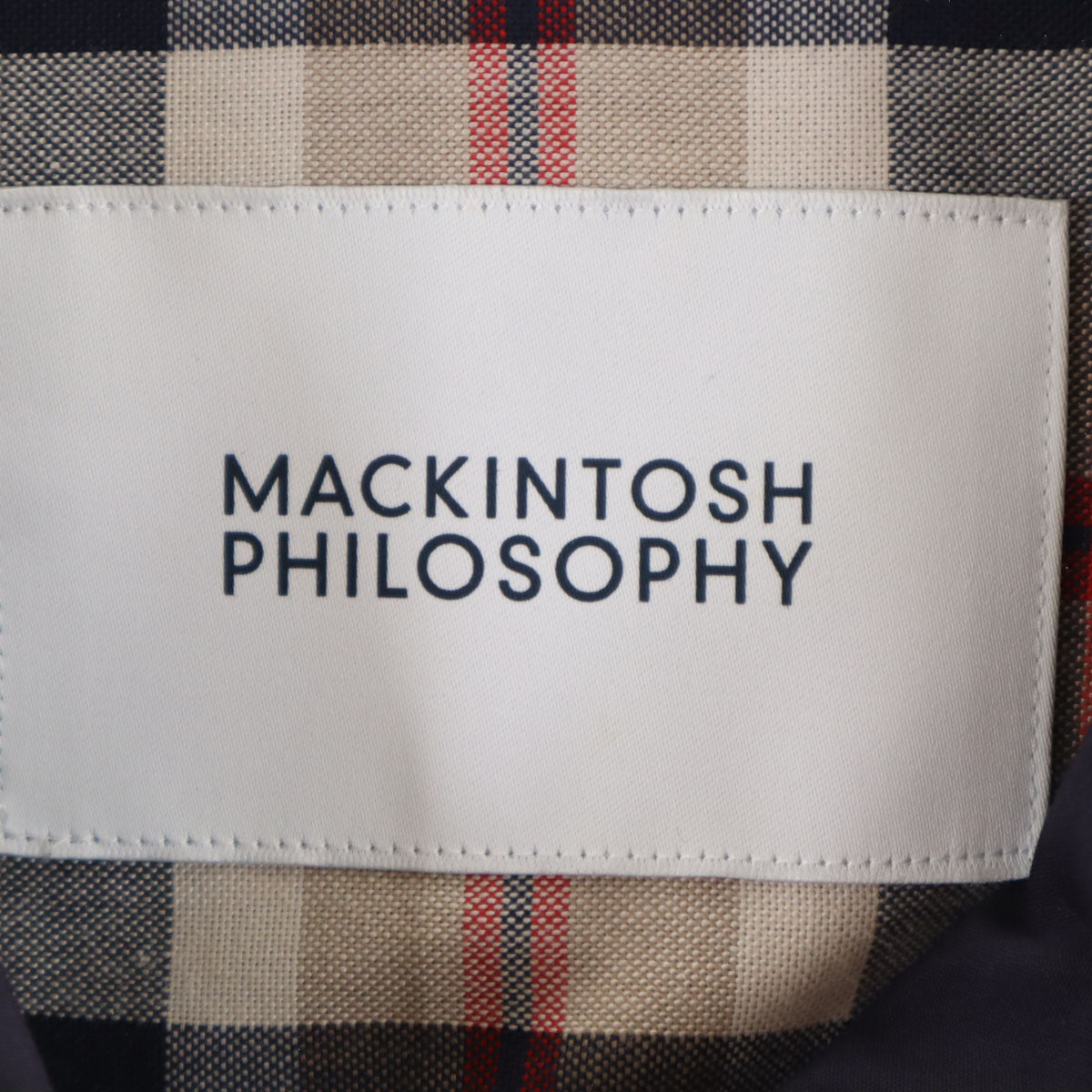 MACKINTOSH PHILOSOPHY マッキントッシュフィロソフィー ノーカラージャケット 38 ネイビー レディース