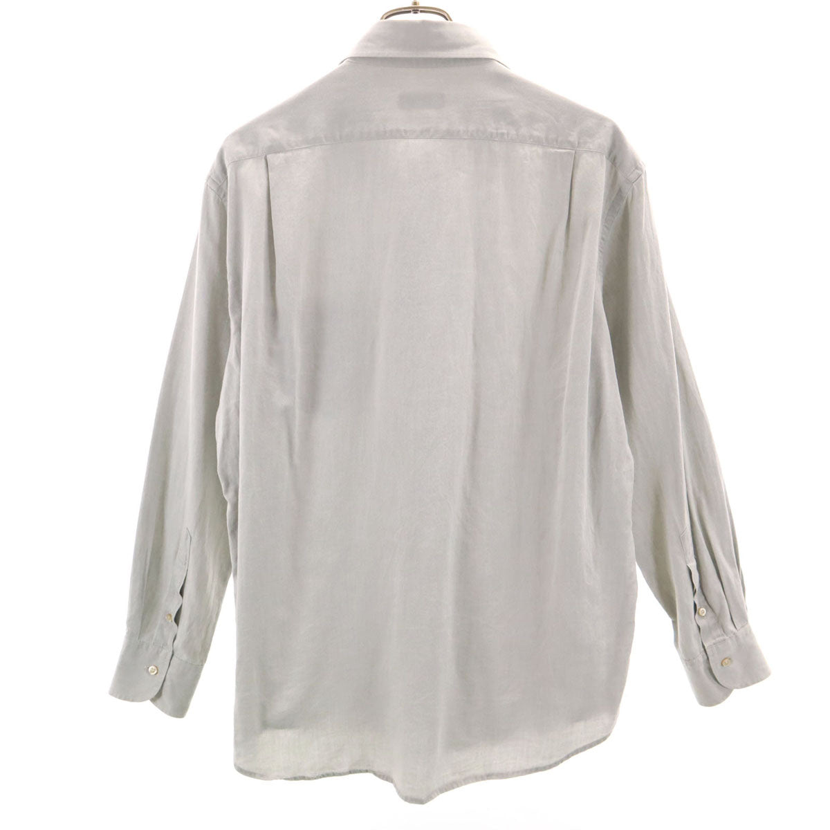 LANVIN LA COLLECTION ランバンコレクション 日本製 長袖 コットンシャツ L グレー メンズ