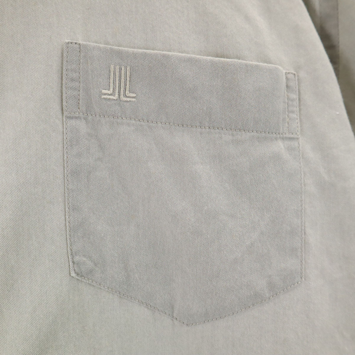 LANVIN LA COLLECTION ランバンコレクション 日本製 長袖 コットンシャツ L グレー メンズ