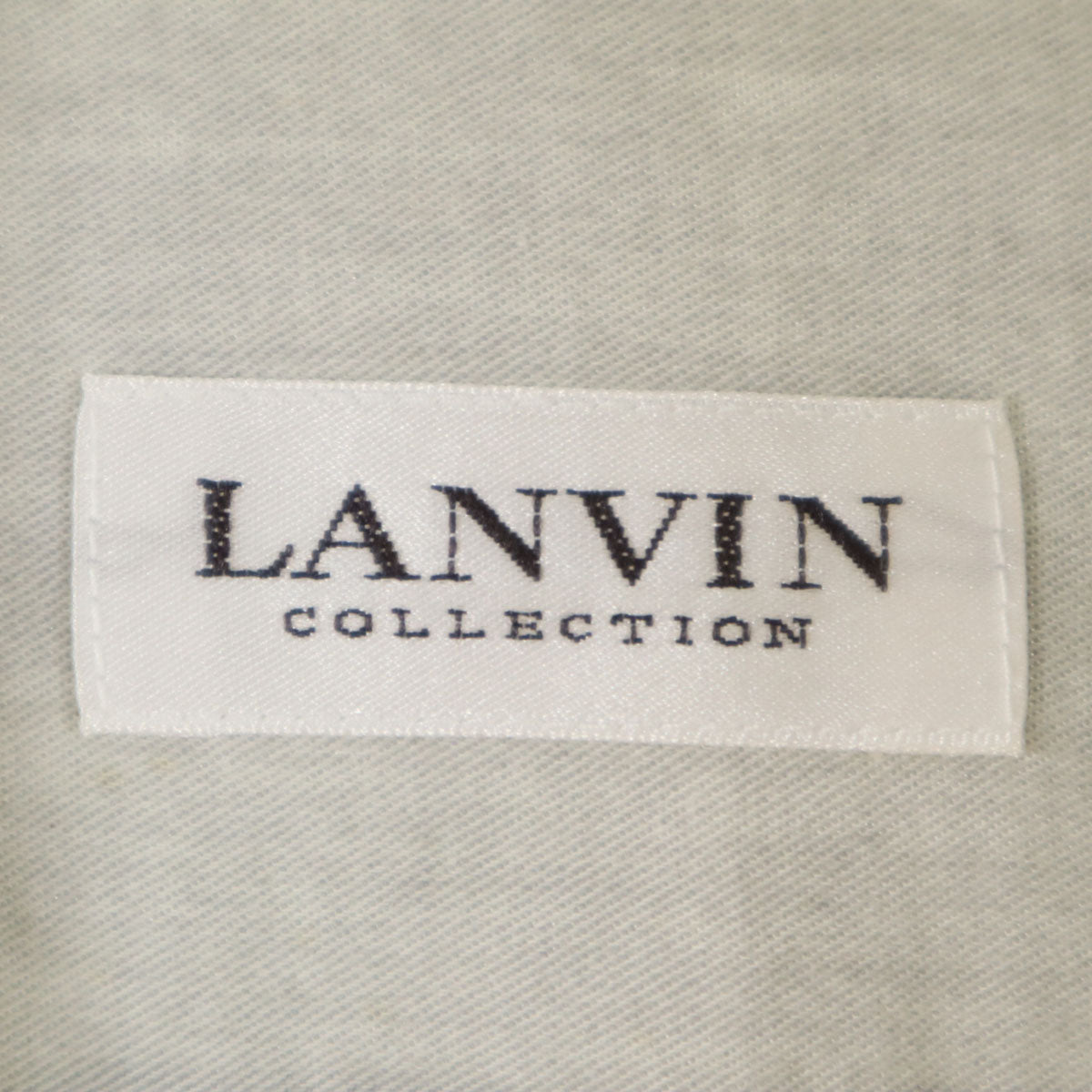 LANVIN LA COLLECTION ランバンコレクション 日本製 長袖 コットンシャツ L グレー メンズ
