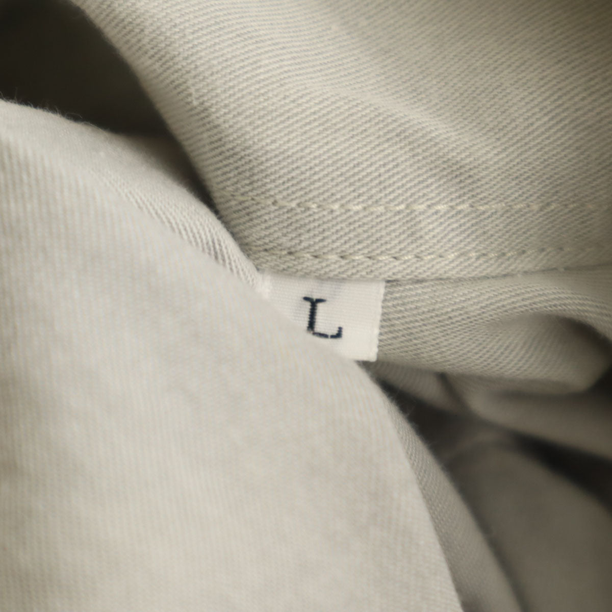 LANVIN LA COLLECTION ランバンコレクション 日本製 長袖 コットンシャツ L グレー メンズ