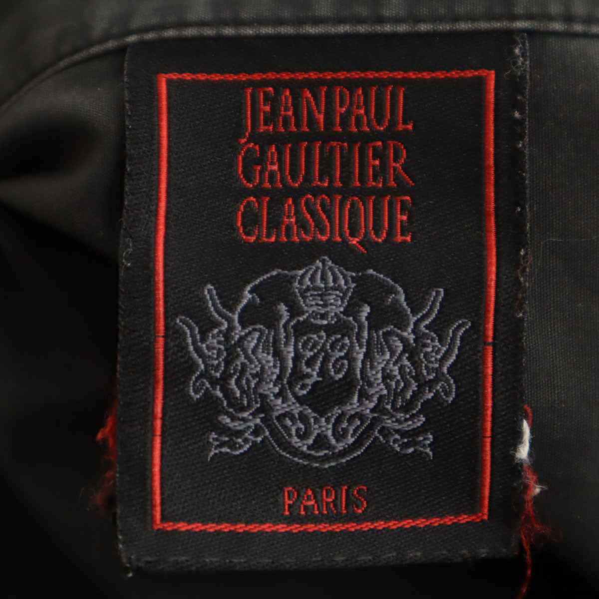 Jean Paul GAULTIER CLASSIQUE ジャンポールゴルチエクラシック 長袖 コットンシャツ 40 ブラック レディース
