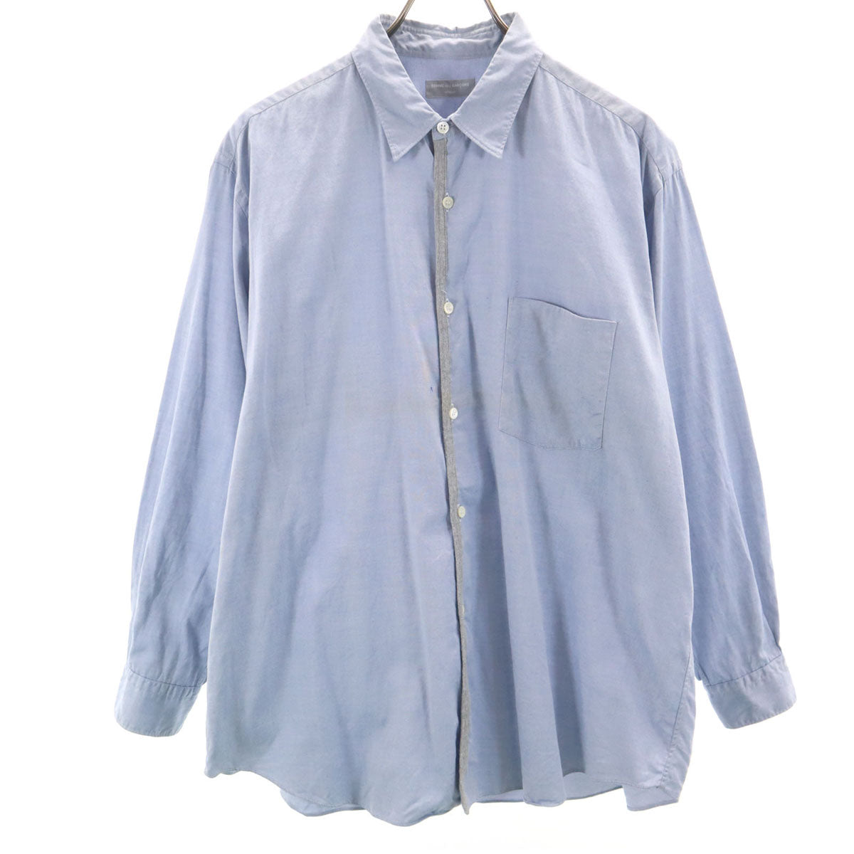 COMME des GARCONS HOMME コムデギャルソンオム 90s 日本製 オールド 長袖 コットンシャツ ブルー系 メンズ