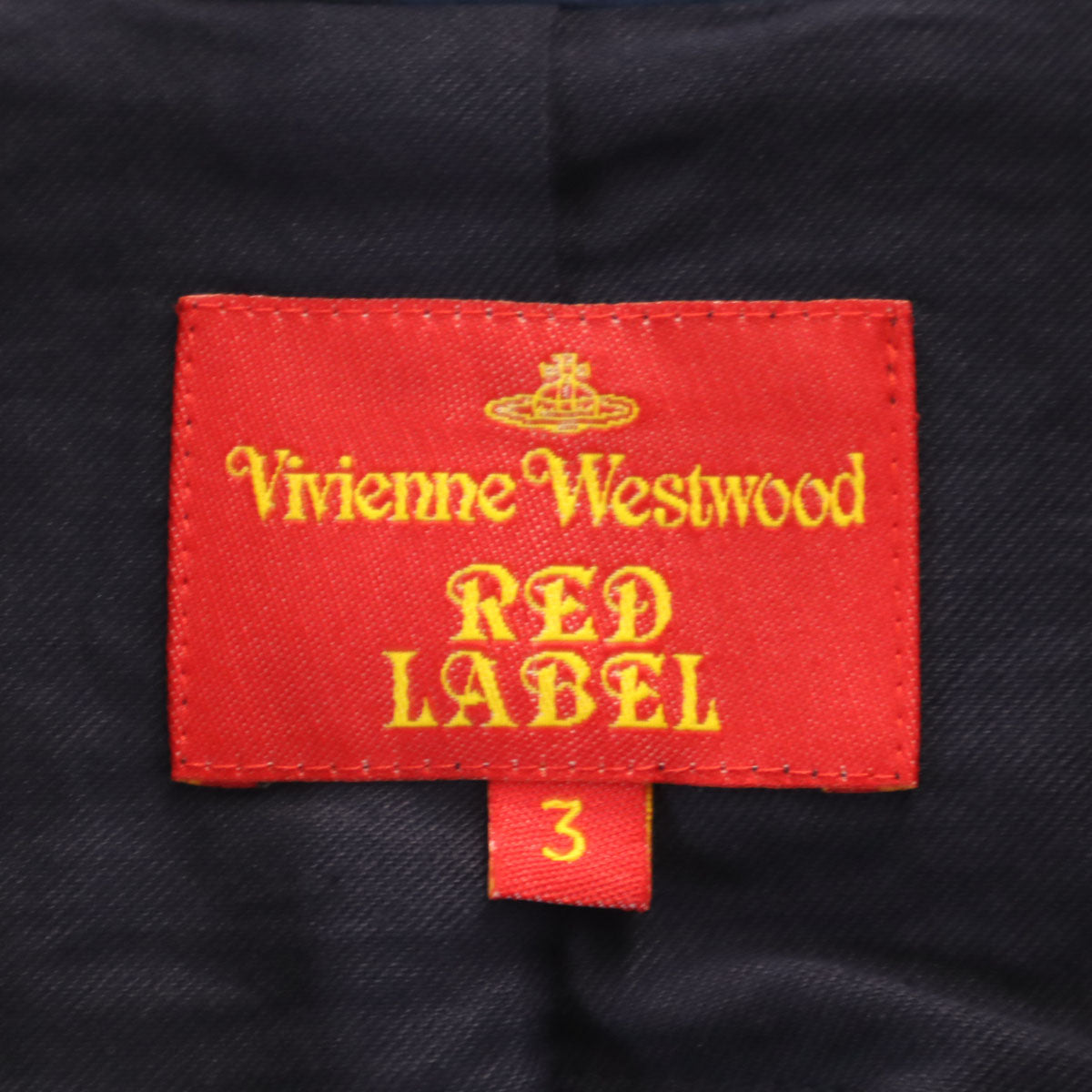 Vivienne Westwood RED LABEL ヴィヴィアンウエストウッドレッドレーベル 日本製 ドット柄 ダブルブレスト ジャケット 3 ネイビー 水玉 レディース