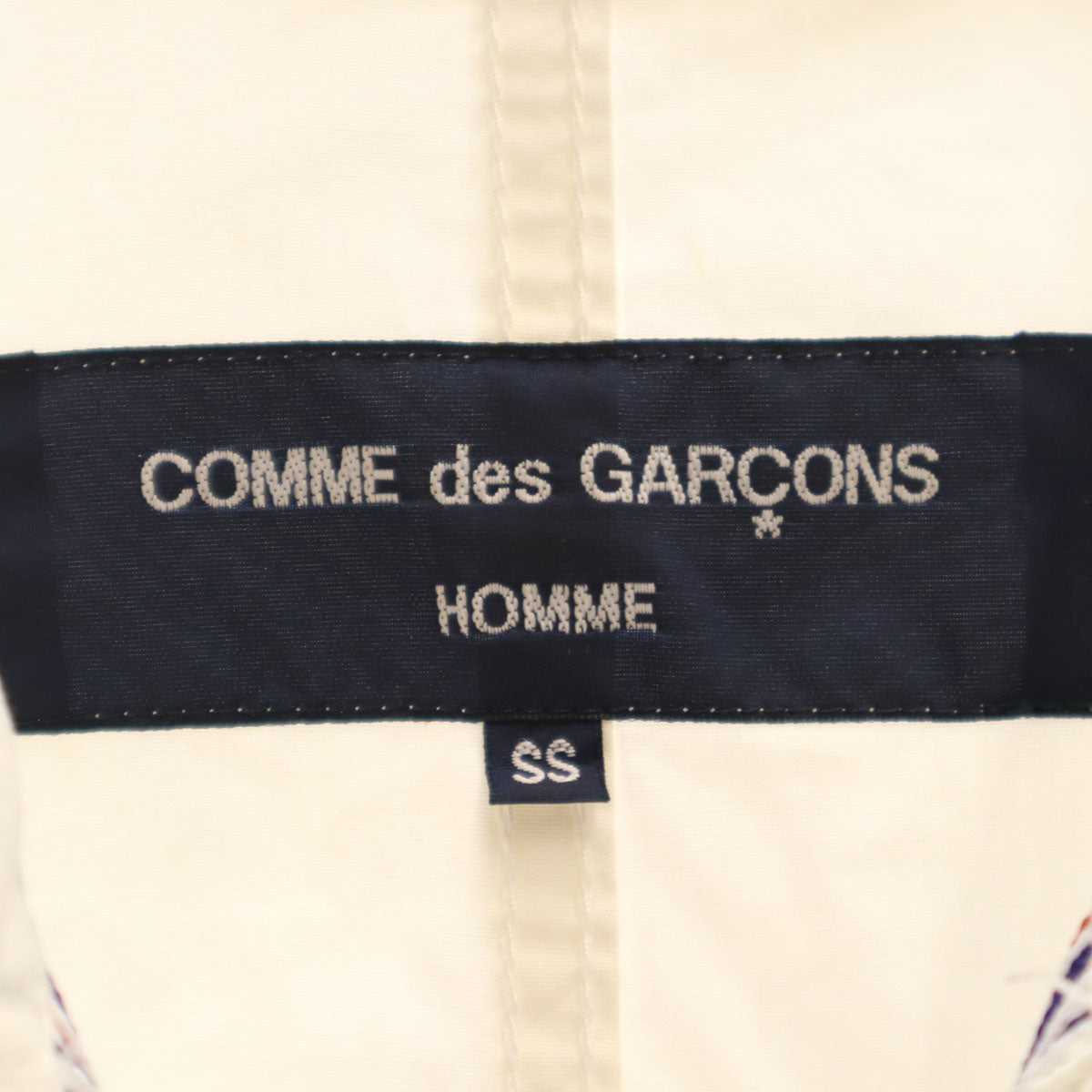 COMME des GARCONS HOMME コムデギャルソンオム 2007年 日本製 ブルゾン SS アイボリー ジャケット メンズ