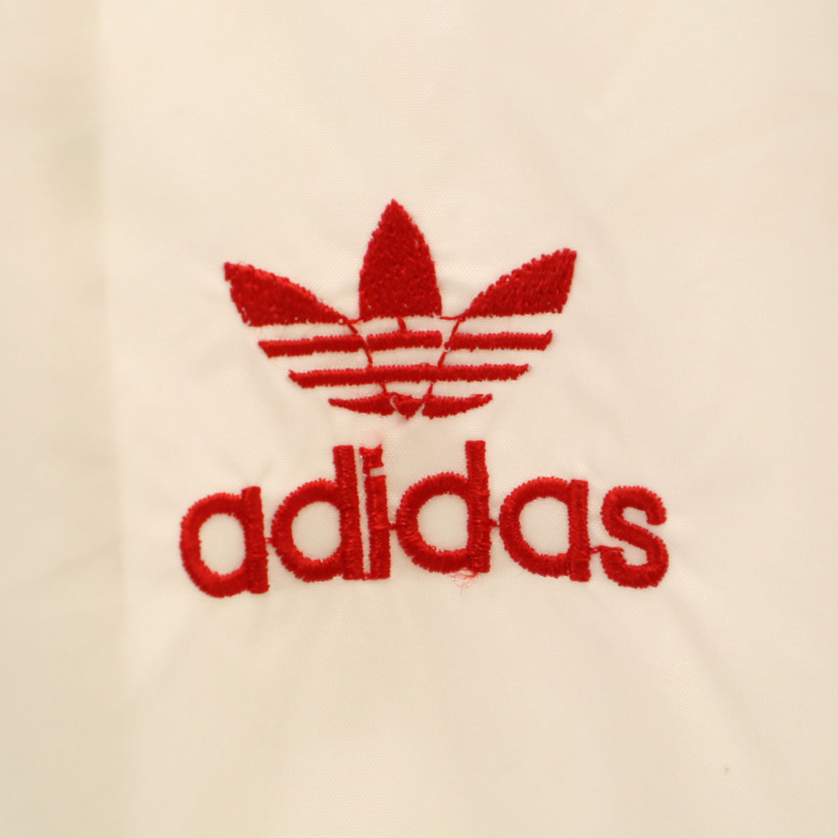 adidas アディダス 70s ヴィンテージ ナイロンジャケット L アイボリー デサント メンズ