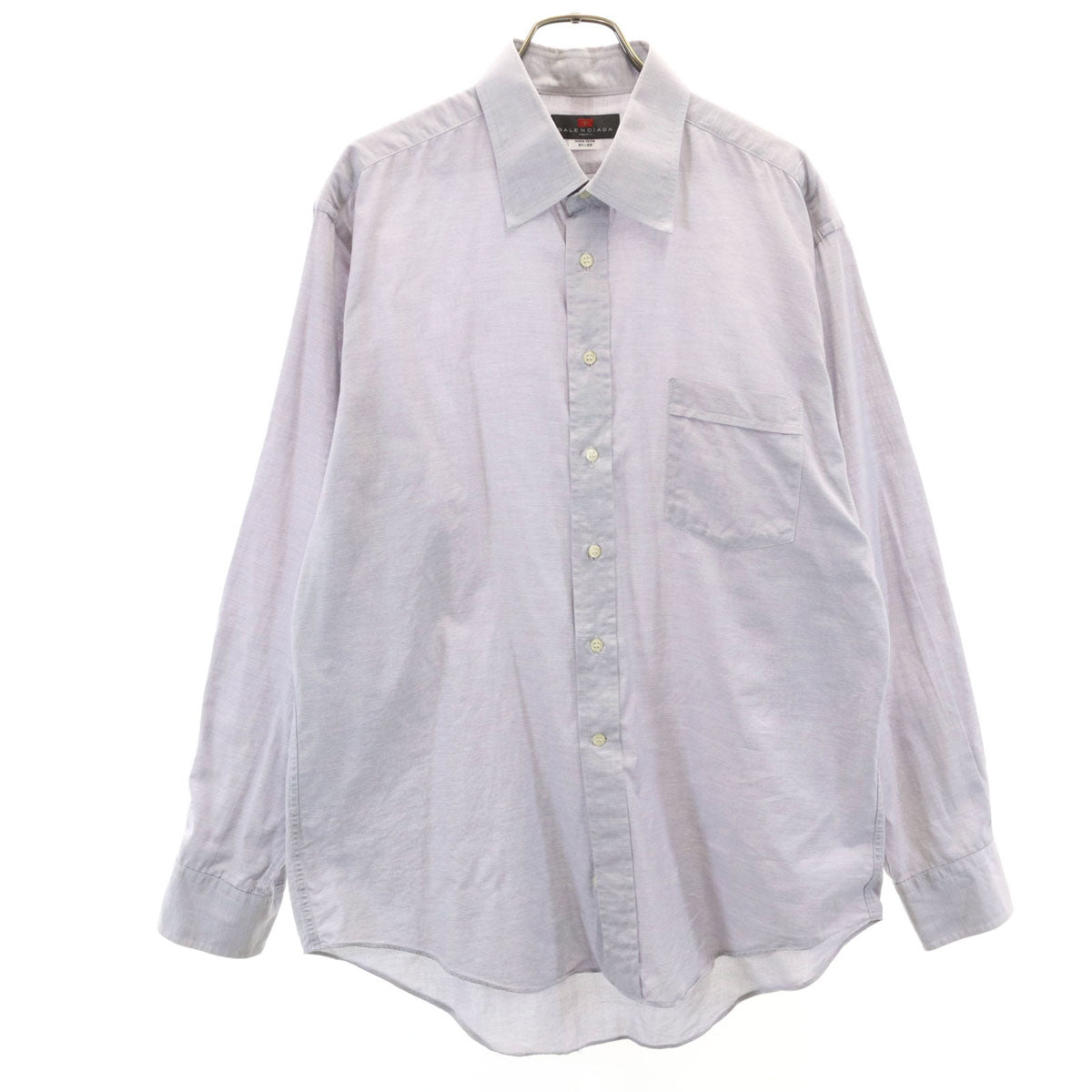 BALENCIAGA バレンシアガ 90s 日本製 オールド 長袖 シャツ 41-84 グレー系 メンズ
