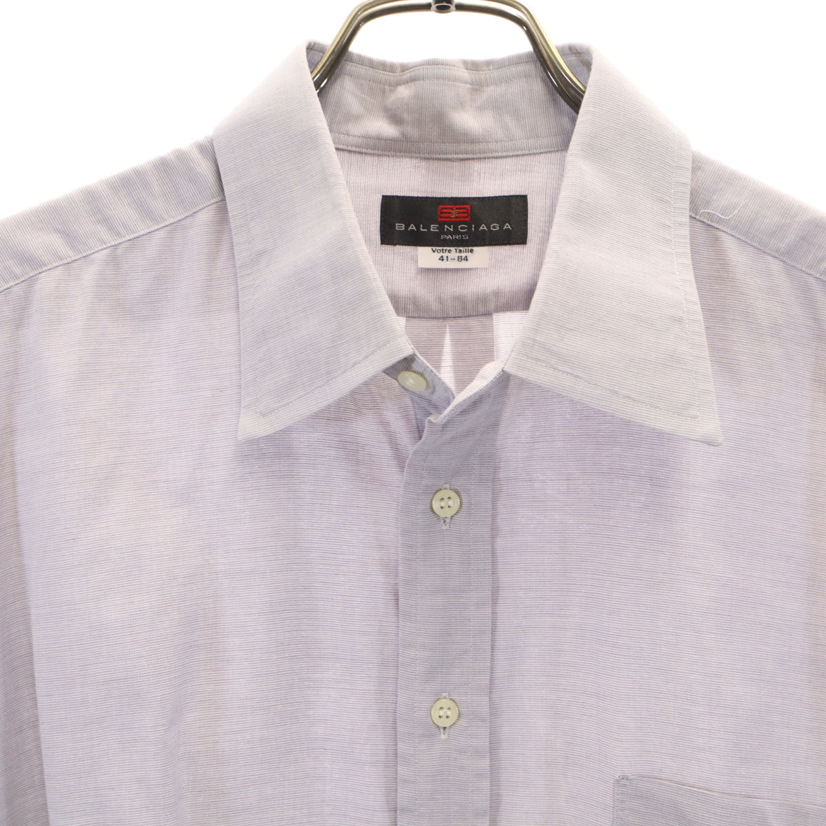 BALENCIAGA バレンシアガ 90s 日本製 オールド 長袖 シャツ 41-84 グレー系 メンズ