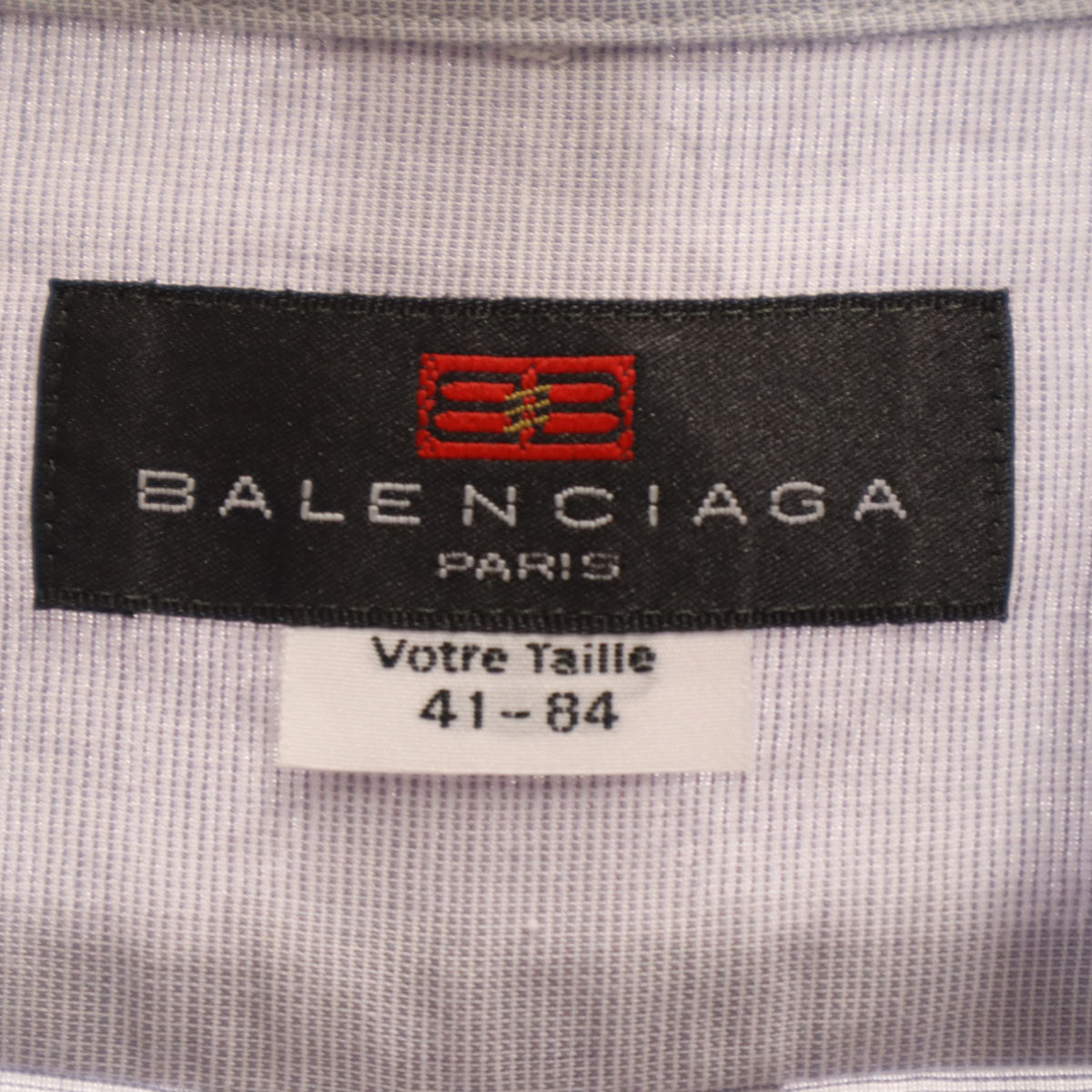 BALENCIAGA バレンシアガ 90s 日本製 オールド 長袖 シャツ 41-84 グレー系 メンズ