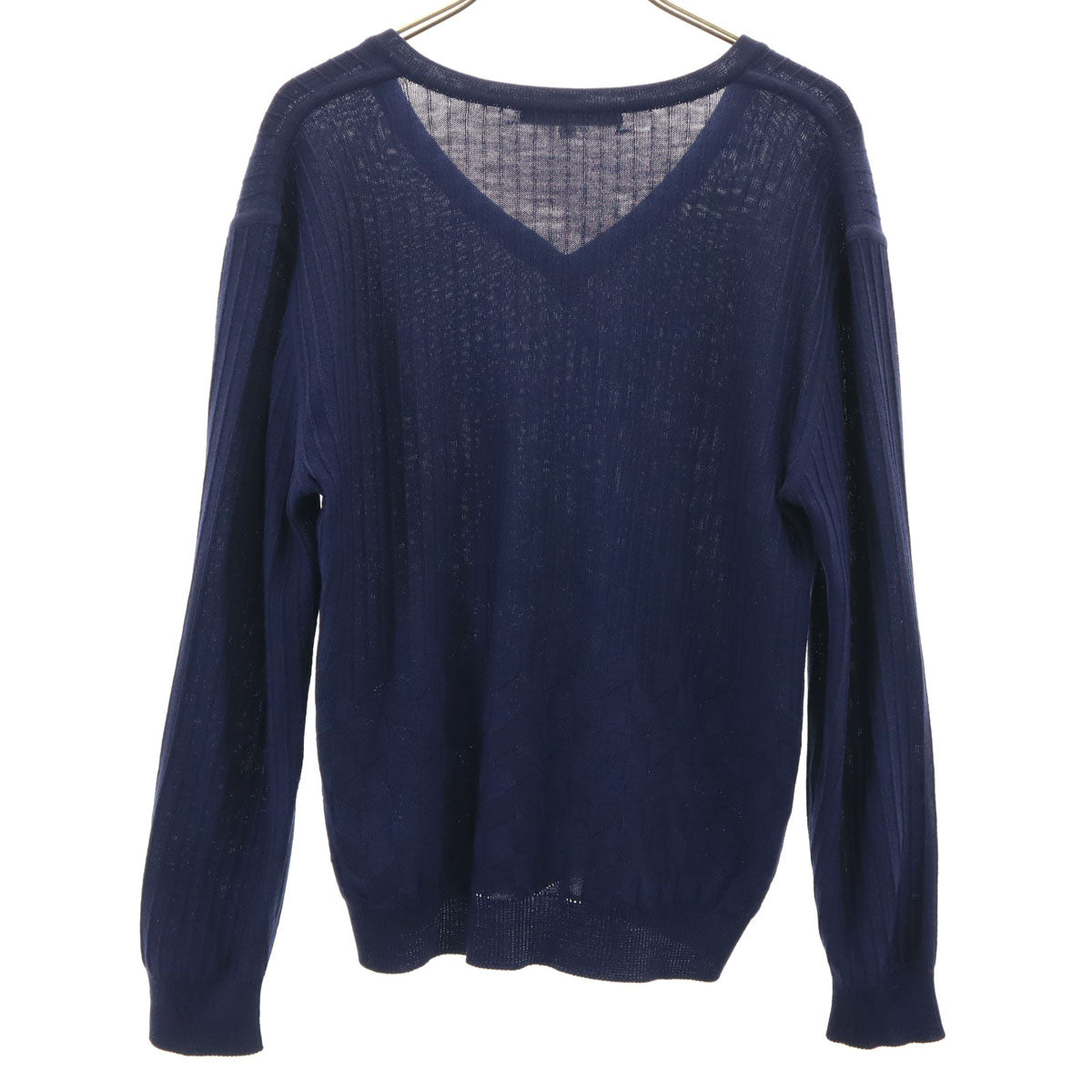 Christian Dior PRET-A-PORTER クリスチャンディオール プレタポルテ 90s オールド 長袖 ニット L ネイビー レディース