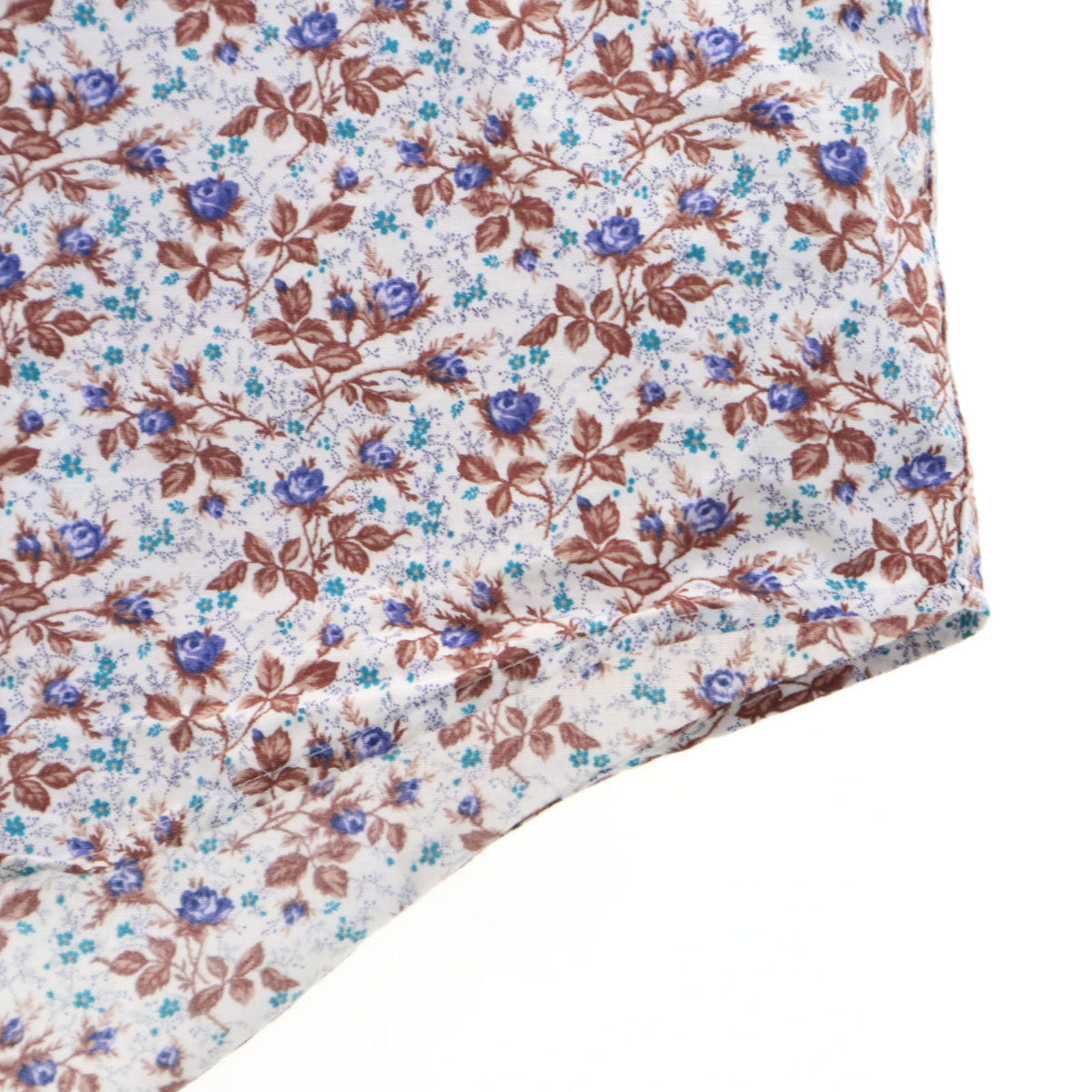Paul Smith ポールスミス 日本製 花柄 長袖 シャツ 2L ブルー系 メンズ