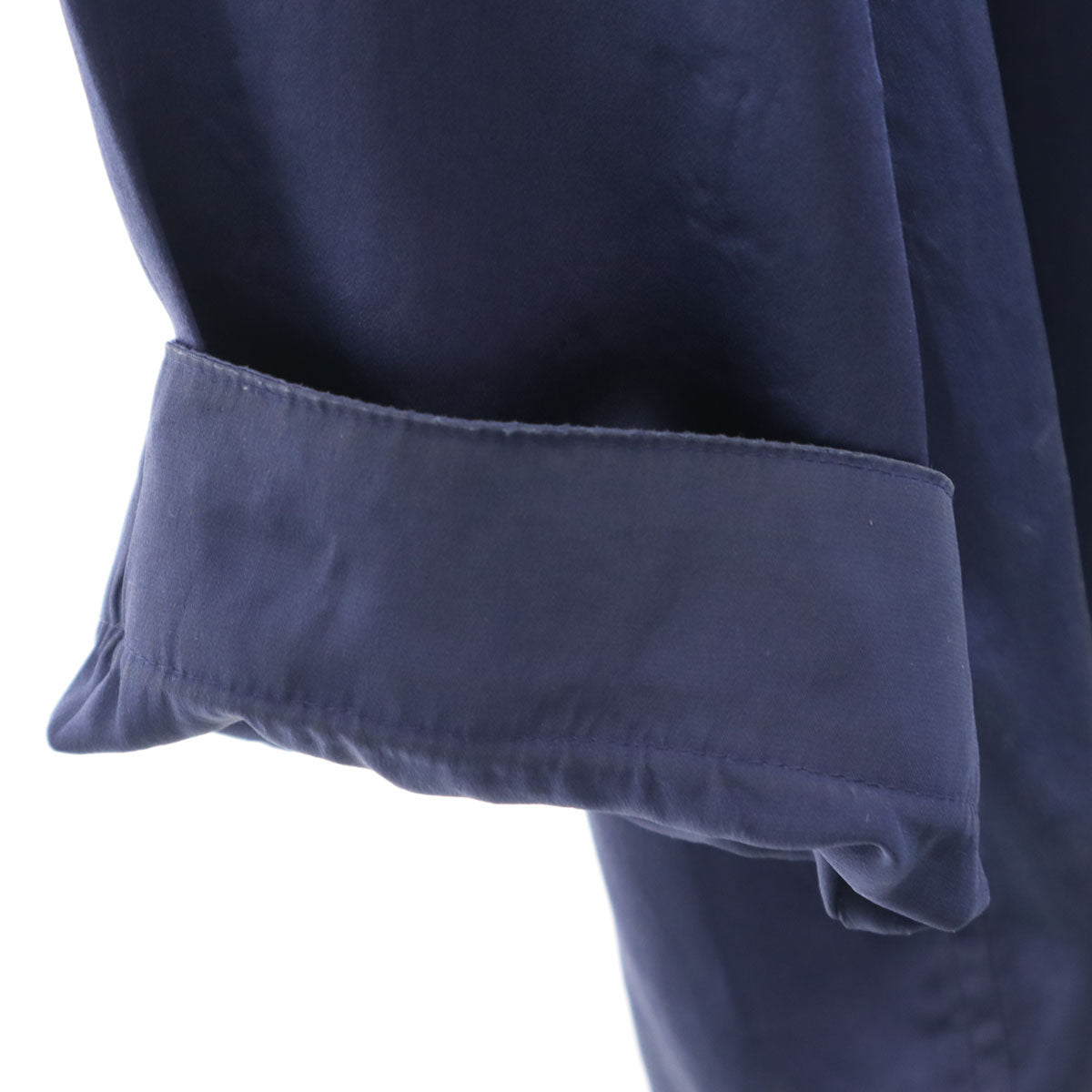 mila schon ミラショーン 長袖 ルームウェア M ネイビー サテン シャツ メンズ