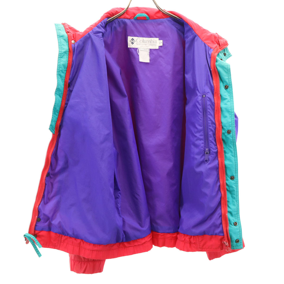 Columbia コロンビア 90s オールド バイカラー マウンテンジャケット M レッド系 アウトドア メンズ