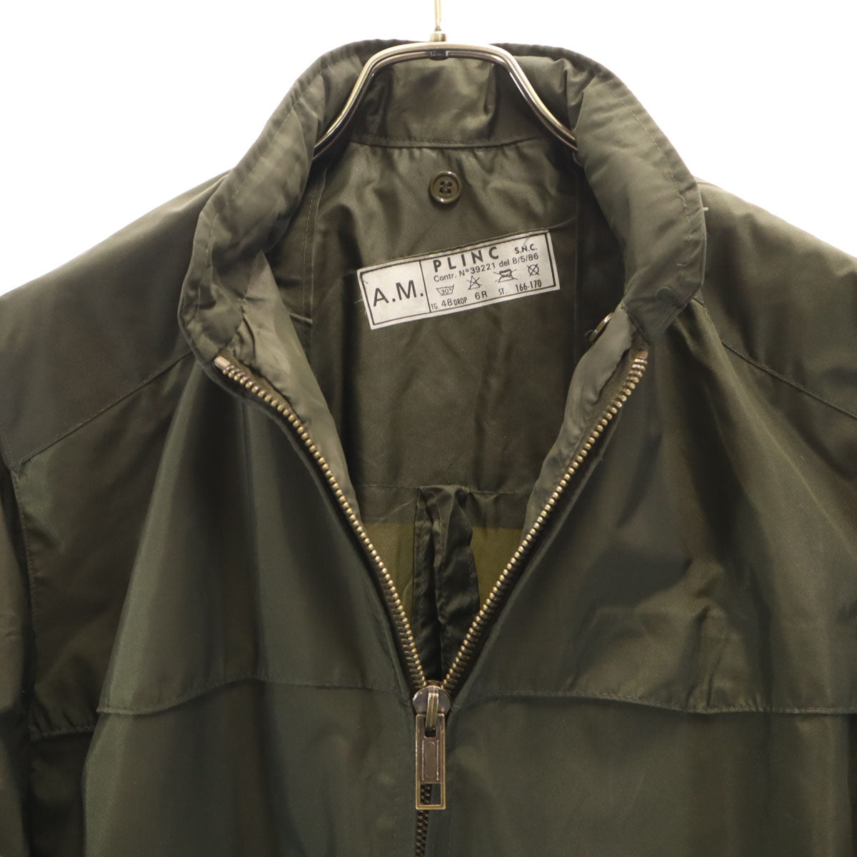 PLINC S.N.C イタリア軍 ジップジャケット 48 カーキ メンズ